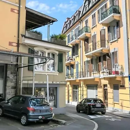 Montreux Centre Magnifique Appartement Avec Terrasse Exterior photo